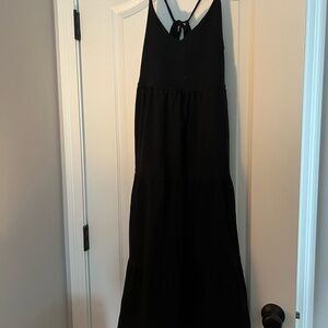 Old Navy Black Halter Dress